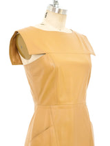 Chanel Architectural Leather Mini Dress arcadeshops.com