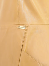 Chanel Architectural Leather Mini Dress arcadeshops.com