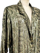 Metallic Gold Floral Duster arcadeshops.com