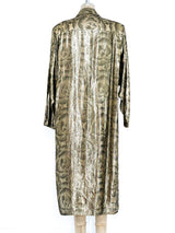 Metallic Gold Floral Duster arcadeshops.com