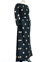 Christian Dior Open Back Brocade Gown arcadeshops.com