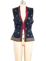 Janice Wainwright Quilted Silk Vest Jacket arcadeshops.com