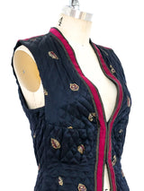 Janice Wainwright Quilted Silk Vest Jacket arcadeshops.com