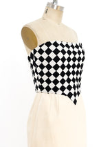 Valentino Basketweave Ribbon Bustier Dress Dress arcadeshops.com