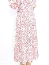 Valentino Lace Trimmed Silk Dress Dress arcadeshops.com