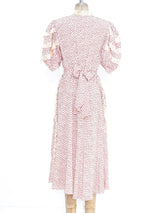 Valentino Lace Trimmed Silk Dress Dress arcadeshops.com