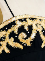 Embellished Jersey Empire Gown Dress arcadeshops.com