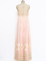 Alfred Bosand Lace Overlay Empire Dress Dress arcadeshops.com