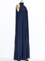 Accordion Pleated Chiffon Jumpsuit Suit arcadeshops.com
