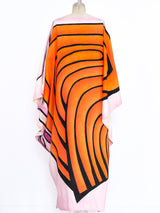 Hand Painted Art to Wear Face Caftan Dress arcadeshops.com