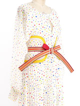 Koos Van Den Akker Belted Confetti Dress Dress arcadeshops.com