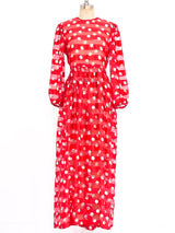 Richilene Polka Dot Chiffon Dress Dress arcadeshops.com