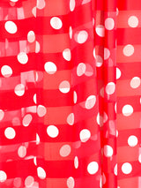 Richilene Polka Dot Chiffon Dress Dress arcadeshops.com