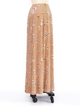 Ungaro Floral Polka Dot Maxi Skirt Bottom arcadeshops.com