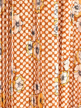 Ungaro Floral Polka Dot Maxi Skirt Bottom arcadeshops.com