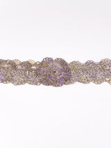 Iridescent Wire Flower Belt arcadeshops.com