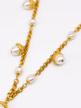 Givenchy Faux Pearl Acorn Charm Necklace arcadeshops.com