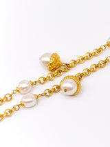 Givenchy Faux Pearl Acorn Charm Necklace arcadeshops.com
