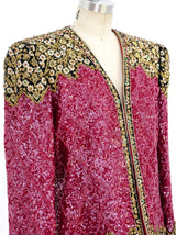 Mary McFadden Sequin Embellished Jacket Jacket arcadeshops.com