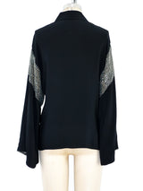 Chloe Bead Embellished Blouse Top arcadeshops.com