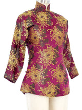 Floral Brocade Silk Xi Pao Jacket Jacket arcadeshops.com