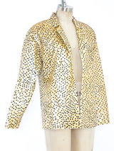 Sequin Embellished Silk Jacket Jacket arcadeshops.com
