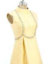 Malcolm Starr Embellished Silk Dress Dress arcadeshops.com