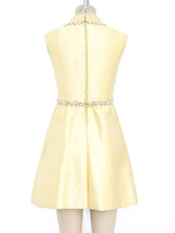 Malcolm Starr Embellished Silk Dress Dress arcadeshops.com