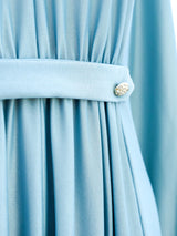 Sky Blue Jersey Gown Dress arcadeshops.com