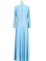 Sky Blue Jersey Gown Dress arcadeshops.com