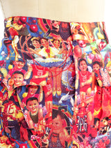 Jean Paul Gaultier Printed Maxi Skirt Bottom arcadeshops.com