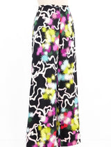 Psychedelic Printed Silk Pants Bottom arcadeshops.com