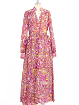 Teal Traina Printed Gauze Dress Dress arcadeshops.com