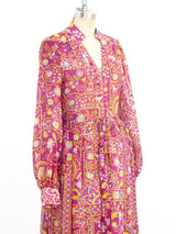 Teal Traina Printed Gauze Dress Dress arcadeshops.com