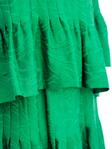 Emerald Jacquard Silk Ensemble Dress arcadeshops.com