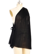 Issey Miyake Pleated One Shoulder Top Top arcadeshops.com