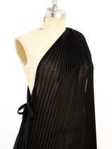 Issey Miyake Pleated One Shoulder Top Top arcadeshops.com