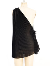 Issey Miyake Pleated One Shoulder Top Top arcadeshops.com