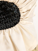 Embellished One Shoulder Ruffle Top Top arcadeshops.com