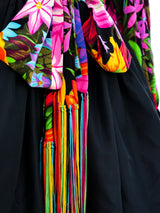 Oscar de la Renta Floral Cocktail Dress Dress arcadeshops.com