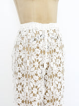 White Hand Crochet Balloon Pants Bottom arcadeshops.com