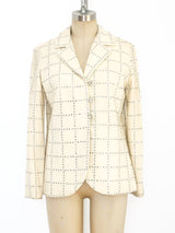 Rhinestone Embellished Ivory Jacket Jacket arcadeshops.com
