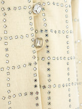 Rhinestone Embellished Ivory Jacket Jacket arcadeshops.com
