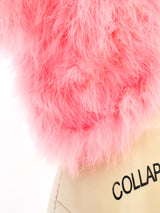 Cropped Hot Pink Marabou Feather Jacket Jacket arcadeshops.com