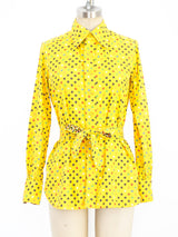Geoffrey Beene Daisy Printed Shirt Top arcadeshops.com