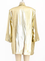 Metallic Gold Lame Jacket Jacket arcadeshops.com