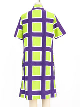 1971 Marimekko Geometric Printed Shirt Dress Dress arcadeshops.com