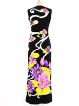 Mr Dino Water Lily Printed Jersey Dress Dress arcadeshops.com