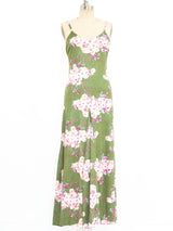 Cherry Blossom Printed Jersey Maxi Dress Dress arcadeshops.com