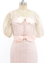 1930's Blush Lined Eyelet Dress Dress arcadeshops.com
